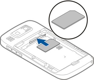 Aan de slag De SIM-kaart en de batterij plaatsen Batterij veilig verwijderen. Schakel het apparaat altijd uit en ontkoppel de lader voordat u de batterij verwijdert. 1.