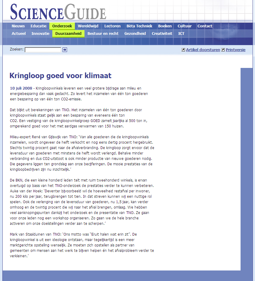 Scienceguide http://www.scienceguide.nl/article.asp?