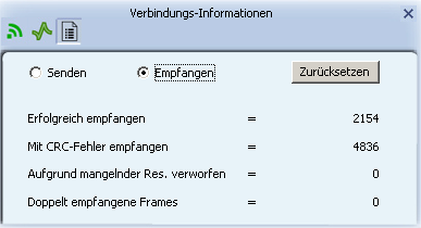 Configuratie onder Windows o Bitrate Op de detailweergave "Bitrate" wordt transmissie-informatie weergegeven. Klik op de knop "Bitrate" in de linker bovenhoek.