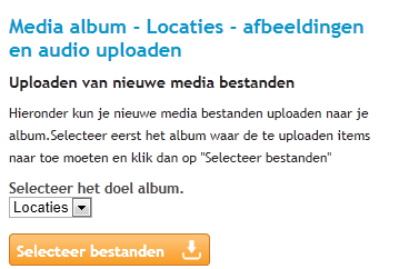 mijndomein.nl Een media album maken Een album toevoegen werkt bijna hetzelfde als een artikel toevoegen. Allereerst maken we een album aan.