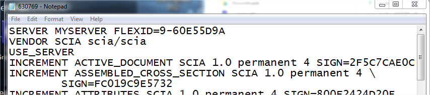 Nadien zult u wel de service lmadmin.exe opnieuw moeten starten (of u kunt de server herstarten). 8.4 Werken met versies ouder dan Scia Engineer 2010.0 Met de SCIA_Software.