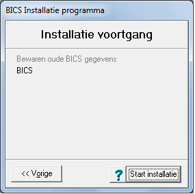 Nieuwe Installatie: de oude instellingen en de oude dossiers worden niet geconverteerd / bewaard.