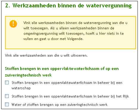 Deel 3: Vergunningcheck en aanvraag opstellen en indienen Detail werkzaamheden binnen de omgevingsvergunning Detail werkzaamheden binnen de