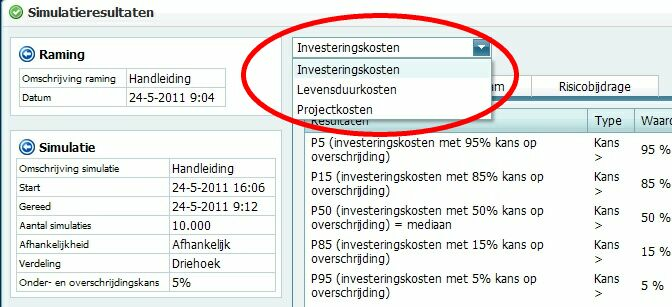 Stappenplan 29 ØNa het downloaden van de resultaten (zie optie D hierboven) treft u de Levensduurresultaten en (sinds versie 2.