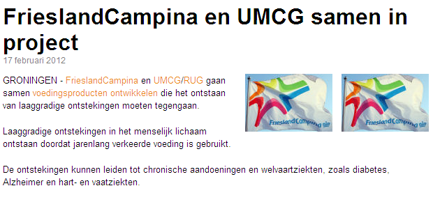 Groningen (UMCG) announce cooperation with