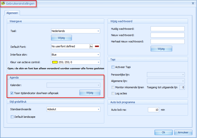 8. 2 K o p p e l i n g g e b r u i k e r Adsolut voorziet de mogelijkheid om agenda s te synchroniseren met een Outlook client.