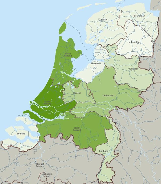 Verhouding van het aantal vacatures per provincie Onderstaande afbeelding laat zien hoe het aantal vacatures