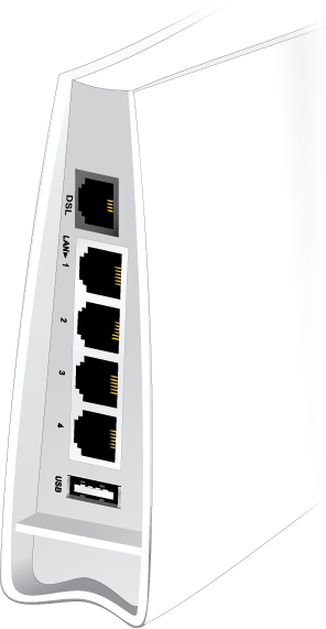 LED indicatie / aansluitingen LED Omschrijving ACT e d CSM DSL i n d LAN1-4 i c USB VPN a QoS t i DoS e WCF Knippert langzaam wanneer er spanning op de L router staat en de router normaal