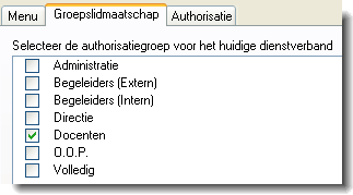 2.5. GEBRUIKERS EN GROEPEN Let op: Afhankelijk van de Eduscope modules die uw school heeft aangeschaft, kunnen de beschikbare menu s afwijken van hetgeen hier wordt vermeld. 11.