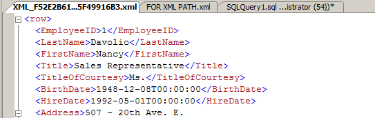 Handleiding export SQL In deze handleiding laat ik u kort zien hoe u een SQL tabel kan exporteren in een.xml bestand. Voor deze handleiding gebruik ik de database Northwind en de tabel Employees.