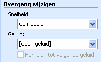 De voorstelling verloopt nu geheel automatisch en stopt pas van zodra je op de ESC-toets drukt. Opdracht: Overgangseffecten.