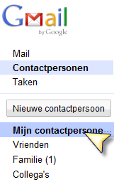 Controleer even welke personen bij familie of vrienden zitten: In familie zit bij mij deze persoon: Voeg nu enkele contactpersonen toe aan vrienden
