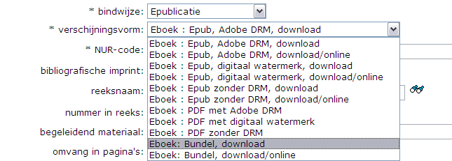 8. E-bookbundel U kunt met een webwinkel een afspraak maken voor een e-bookbundel. Bij de bestelling van een ebook bundel hoeven niet meer alle afzonderlijke ISBN s besteld te worden.