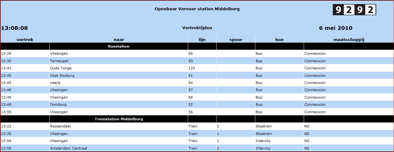 Openbaar Vervoeg station