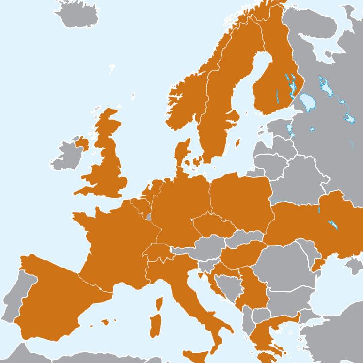 2015: 20 Member States ERIH Anchor