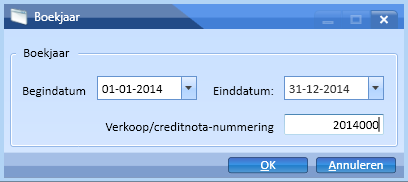 Declaratienummering De plaats waar u het nieuwe declaratienummer bepaalt, is afhankelijk van de configuratieinstelling voor de verkoop/creditnota-nummering.