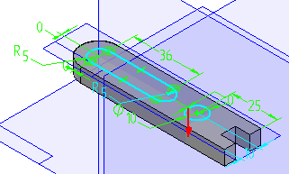 Drijfstangmechanisme in 3D tekenen met Solid Edge 10 Uitsnijden van diverse delen. Activeer hiervoor het Cut Out commando.