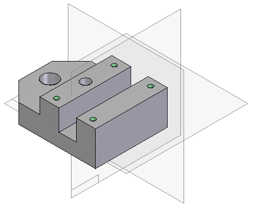 Drijfstangmechanisme in 3D tekenen met Solid Edge 37 Toepassing : Opdracht Oproepen van het basisonderdeel. Uitvoering Hierop zal de ground relatie automatisch vastgelegd worden.