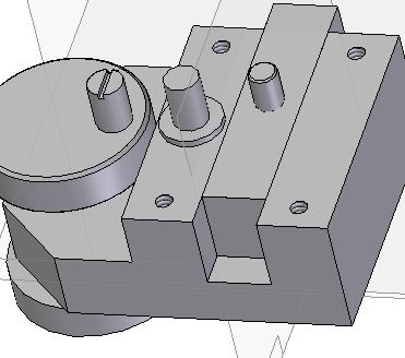 Drijfstangmechanisme in 3D tekenen met Solid Edge 42 Plaatsen van de cilindrische pen. Gebruik ook hier de relatie Insert.