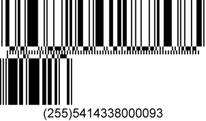 Het GCN wordt vertaald in een barcode van het type GS1 DataBar Expanded of Expanded Stacked (zie specificaties van dit type barcode in punt 4) : 3.2.