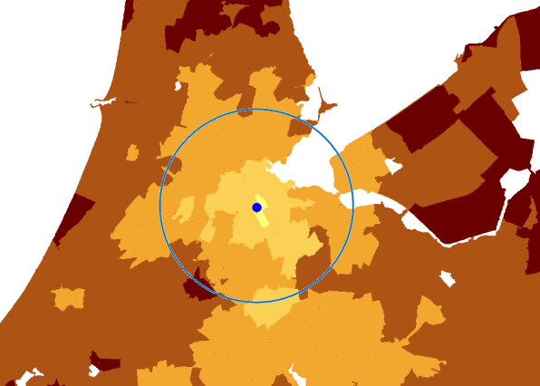 De derde en laatste wijk van Amsterdam die voor dit onderzoek aan bod komt voor de berekening van de bereikbaarheid is Bullewijk, gelegen in Amsterdam-Zuidoost.