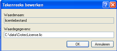 3.1.2 Licentie bestand naam en locatie instellen De gelicenseerde producten en de actieve (uitgegeven) licenties worden in een bestand opgeslagen.
