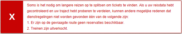 3: DE RESERVATIEMOTOR 1 2 1. Indien u voor een rechtstreeks traject kiest, geeft het systeem alleen de rechtstreekse reizen weer.