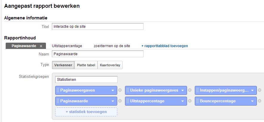 3. Hoe stel je aangepaste rapporten in? Het instellen van een aangepast rapport is vrij eenvoudig. Klik op aangepaste rapporten nieuw aangepast rapport.