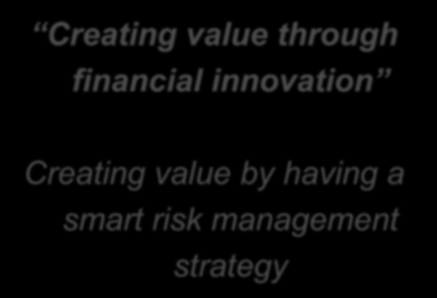FS-Innovators BV Creating value through financial
