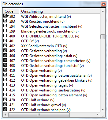 Metadata voor IMGeo/BGT Klik nadat alle waarden zijn ingevoerd op Opslaan en sluit het scherm af. Vervolgens kan de codetabel gebruikt worden in het toekennen van de vrije attributen.
