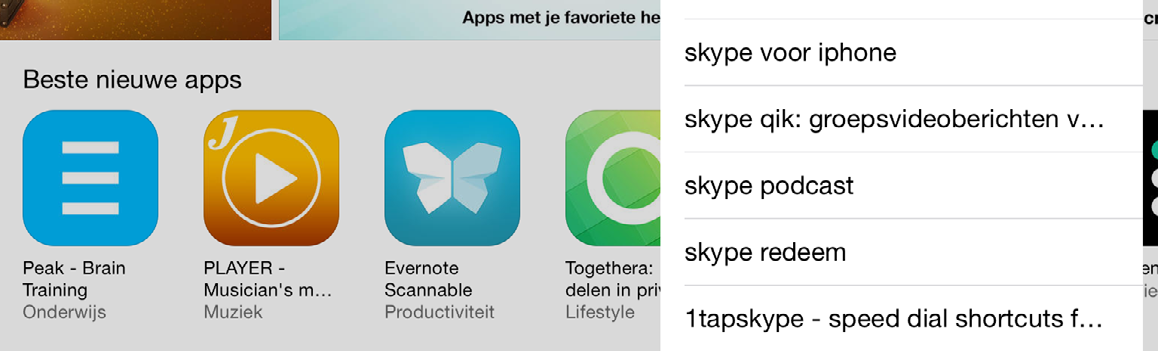 12 Goedendag! Gemakkelijk (beeld)bellen met Skype 1.1 Skype downloaden en installeren Voordat u gebruik kunt maken van Skype op uw ipad, moet de app Skype worden gedownload en geïnstalleerd.