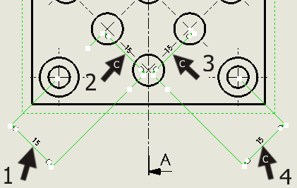 zard gemaakt hebt. Als je in SolidWorks een tekening gaat bematen, is het altijd slim om met Model Items te beginnen. Daarmee is de tekening echter niet af!