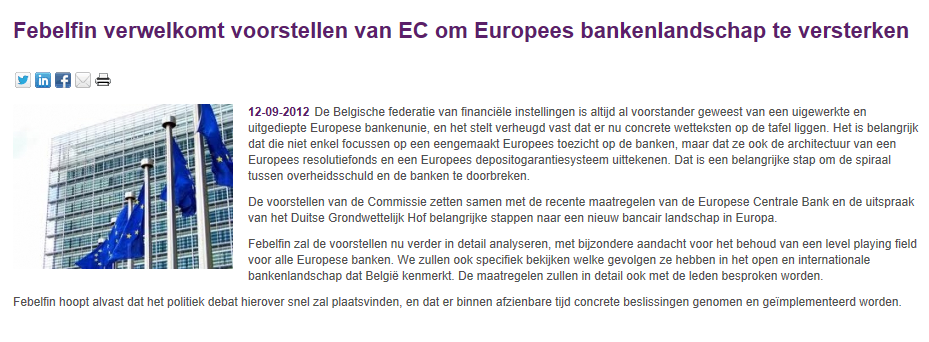 Bankenunie: een nieuw Europees