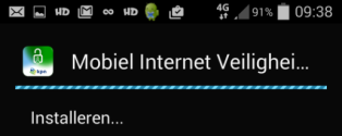 Hoofdstuk 3. Installatie Om de installatie succesvol af te ronden, doorloopt u onderstaande stappen. 3.1 Downloaden van het Internet Veiligheidspakket voor Android Het Mobiel Internetveiligheidspakket download u vanuit de appstore van Google Play of via de link: kpn.