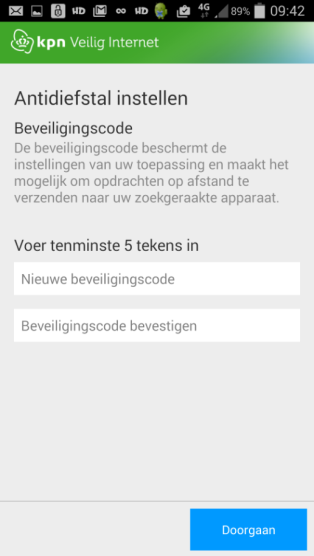 6) Tik op Inschakelen van Apparaatbeheerder activeren. Antidiefstal heeft deze functionaliteit nodig om uw apparaat goed te beveiligen. Zie ook Paragraaf 4.2 voor een uitgebreide uitleg hierover.