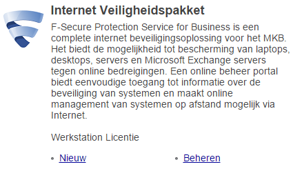 Hoofdstuk 2. Bestellen van het Internet Veiligheidspakket 2.1 1e gebruik Log in via kpn.com/zelfservicecloud om uw dienst te gebruiken.