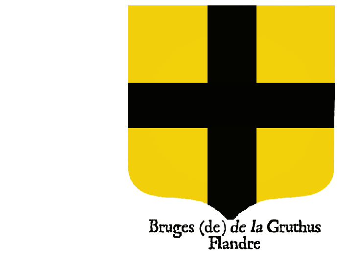25 Dit is het wapenschild van Jan IV Van Brugge, die het Gruthuysepaleis bouwde, en de vermoedelijke vader is van Jacob van Brugge. G1.