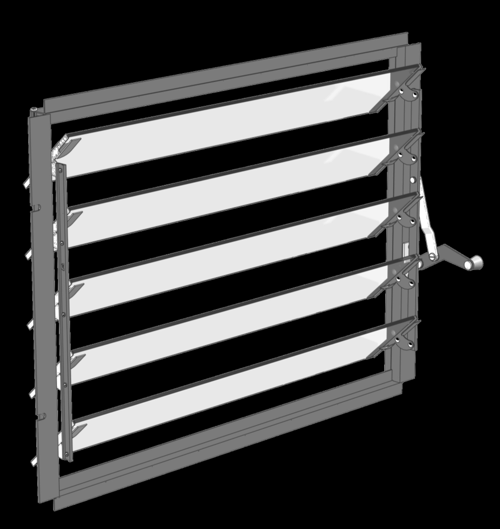 Trim het rubber tot de lengte van de zijkant en plaats de boven en onderkant van het raam in positie op de zijbalken. Zet het vast met de schroeven (Diagram Y & AA). 2. Doe dit voor elke hoek. 3.