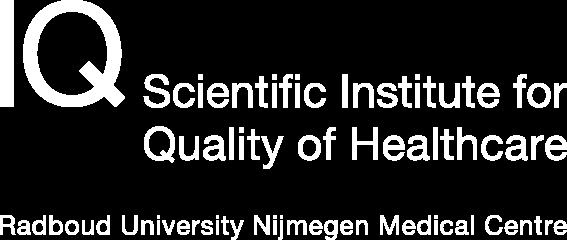 Scientific Institute for Quality of Healthcare (IQ healthcare) Missie Scientific Institute for Quality of Healthcare (IQ healthcare) is een internationaal topcentrum voor onderzoek, onderwijs en