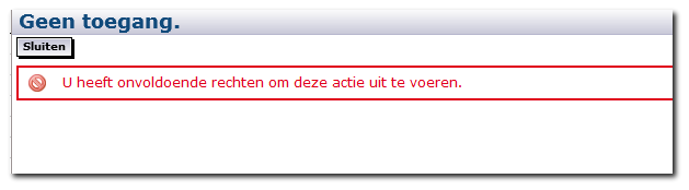 5 Bekende meldingen 5.1 Niet toegestaan om privéadres te verwijderen Naast de standaard adressoorten is een privéadres toegevoegd aan de natuurlijke personen.