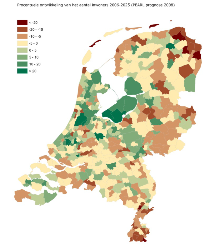 I. K E R N G E G E V E N S K R I M P Krimp in Nederland 'Krimp' is de terugloop van bevolking in delen van Nederland.