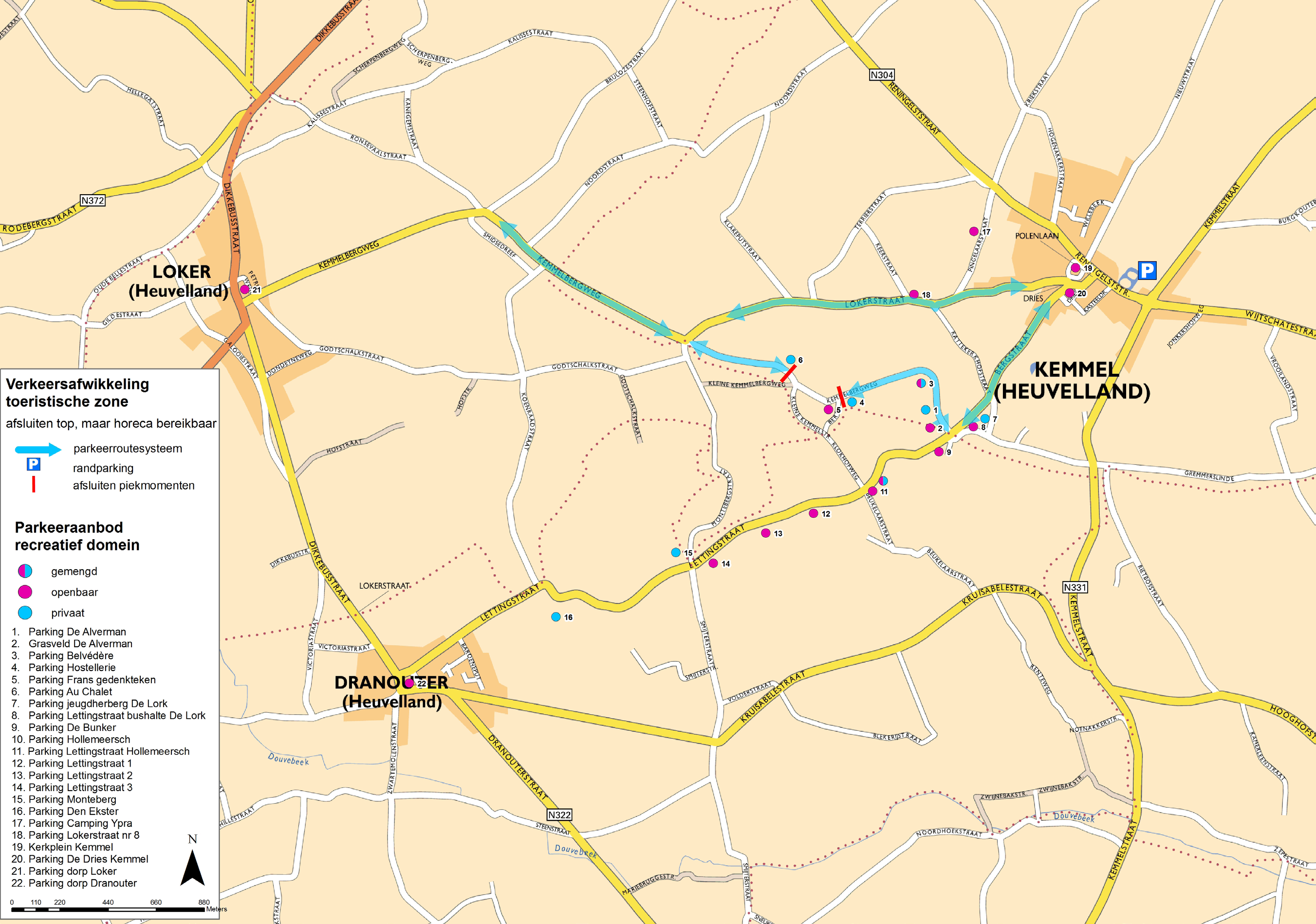 verkeersafwikkeling recreatief domein