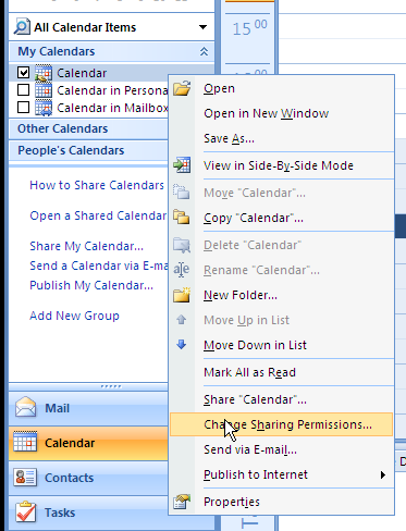 Deel je standaard Calendar folder De standaard calendar folder in Outlook wordt in ieder Outlook-profiel aangemaakt. Deze folder kan niet hernoemd of verwijderd worden.