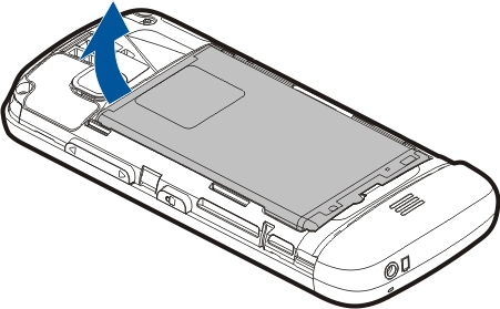 6 Aan de slag Aan de slag De SIM-kaart en de batterij plaatsen Batterij veilig verwijderen. Schakel het apparaat altijd uit en ontkoppel de lader voordat u de batterij verwijdert.