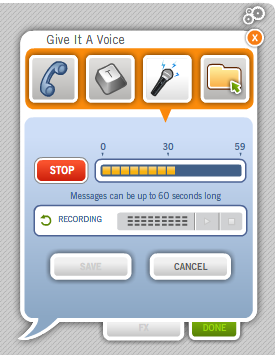 MET EEN LIVEOPNAME Stap 1 : klik op de tekstfragmentknop, Stap 2 : plug je microfoon in, Stap 3 : geef de toestemming om toegang te maken en sluit dit kadertje, Stap 4 : druk op de knop RECORD, Stap