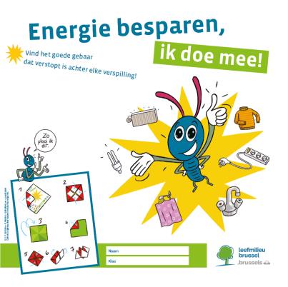 Een affiche met 9 gebaren (A2 formaat) MIJN ENERGIE-CONTRACT Aan de hand van dit contract, kunnen leerlingen hun persoonlijk engagement noteren om hun energieverbruik op school te verminderen.