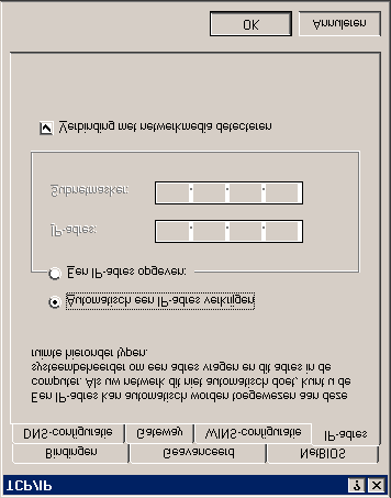Appendix B - Computer instellen De ingebouwde DHCP-server van de router staat standaard ingeschakeld, elke pc krijgt automatisch een IP-adres.