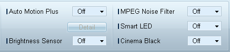 3 MDC gebruiken Brightness Sensor is mogelijk niet beschikbaar (afhankelijk van het product). MPEG Noise Filter Vermindert de MPEG-ruis om verbeterde beeldkwaliteit te bieden.