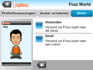 Uw avatar beheren Nu u een Fooz-avatar hebt, kunt u naar Fooz World gaan en uw Fooz-kaart of draagbaar profiel aanpassen.