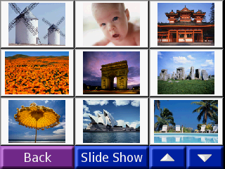 De reisset gebruiken Afbeeldingen weergeven U kunt afbeeldingen weergeven die u hebt opgeslagen in uw nüvi met behulp van de Picture Viewer.